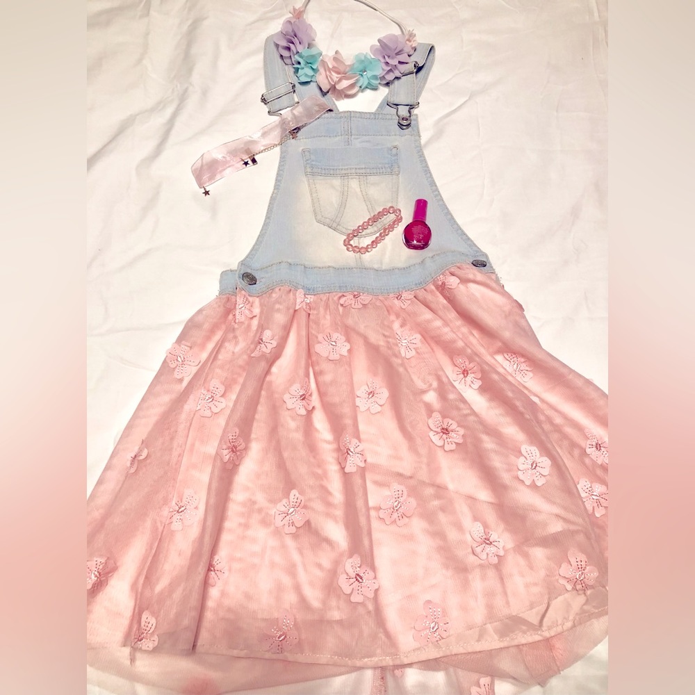Jean overall dress bundle